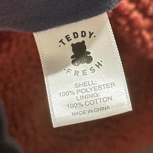 Teddy Fresh Unisex Color Block Sherpa Sweater - Picture 5 of 7